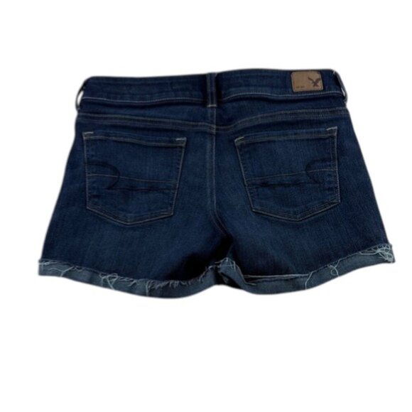 American Eagle Outfitters Shorts Low Rise Cuffed Raw Hem Women's Size 6 - Picture 2 of 7